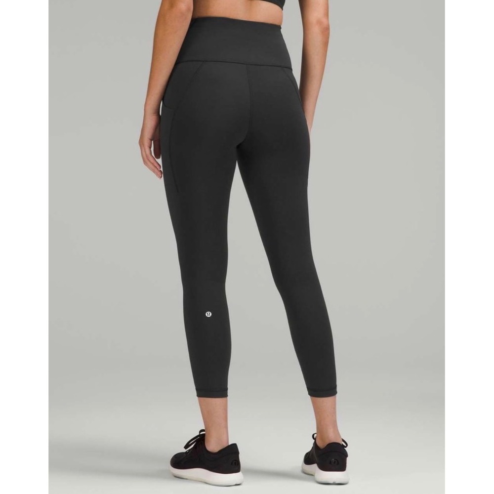 Lululemon Wunder Train High-Rise Tight Leggings w/ Pockets 25" Black Size 2